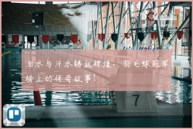 泪水与汗水铸就辉煌，羽毛球冠军榜上的传奇故事！